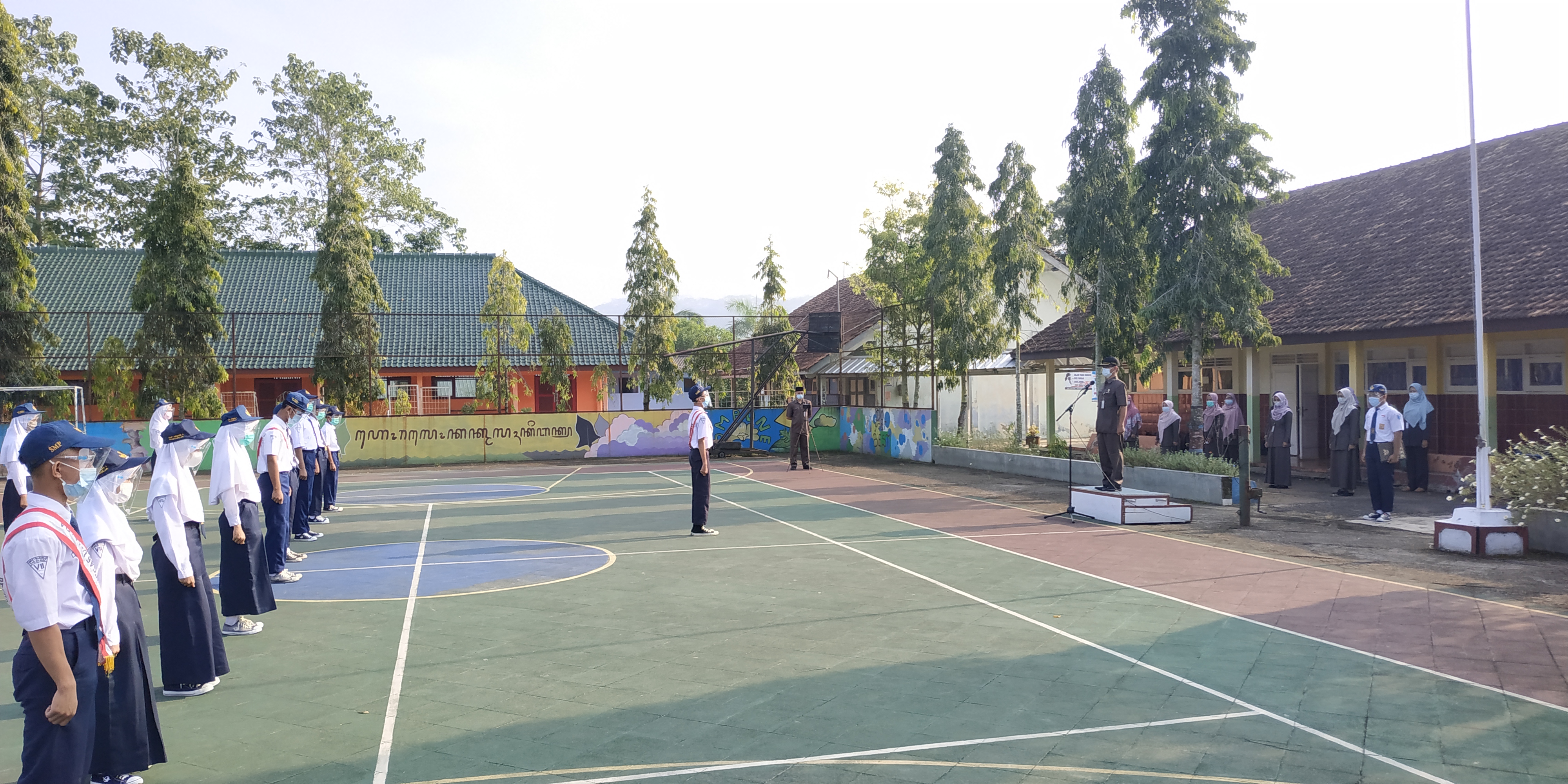 Upacara Civitas Akademika SMPN 1 Wanareja